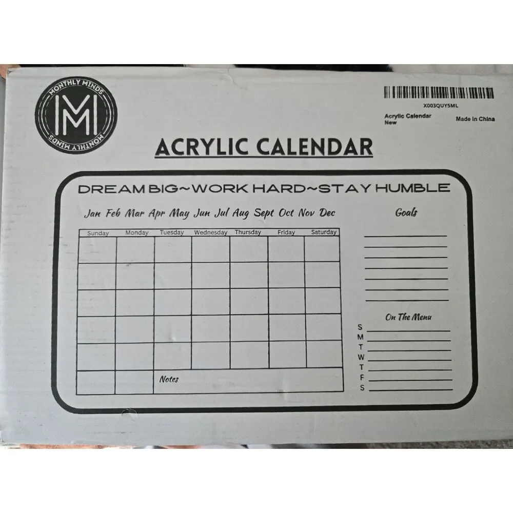 Acrylic Calendar